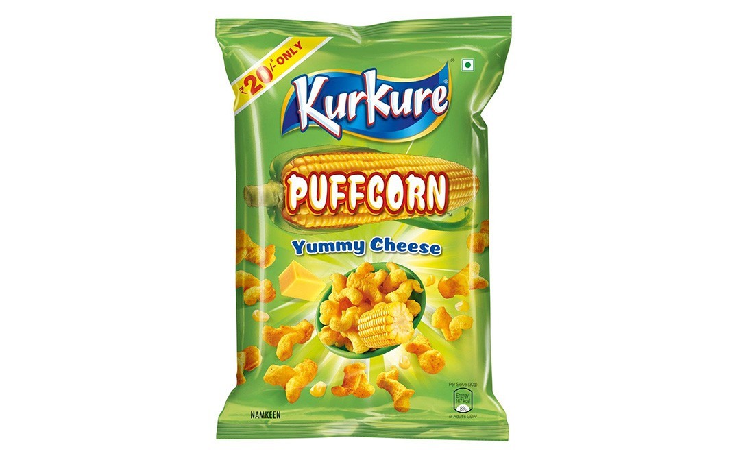 Kurkure Puffcorn Yummy Cheese    Pack  60 grams